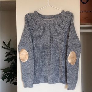 ⚡️Metallic Patch Elbow Sweater⚡️